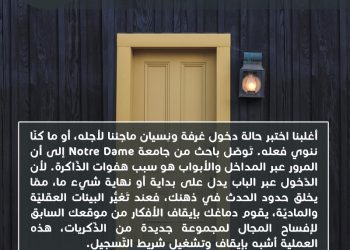 هل تعلم_ تأثير المدخل Doorway Effect
