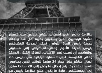 هل تعلم؟ متلازمة باريس  Paris Syndrome